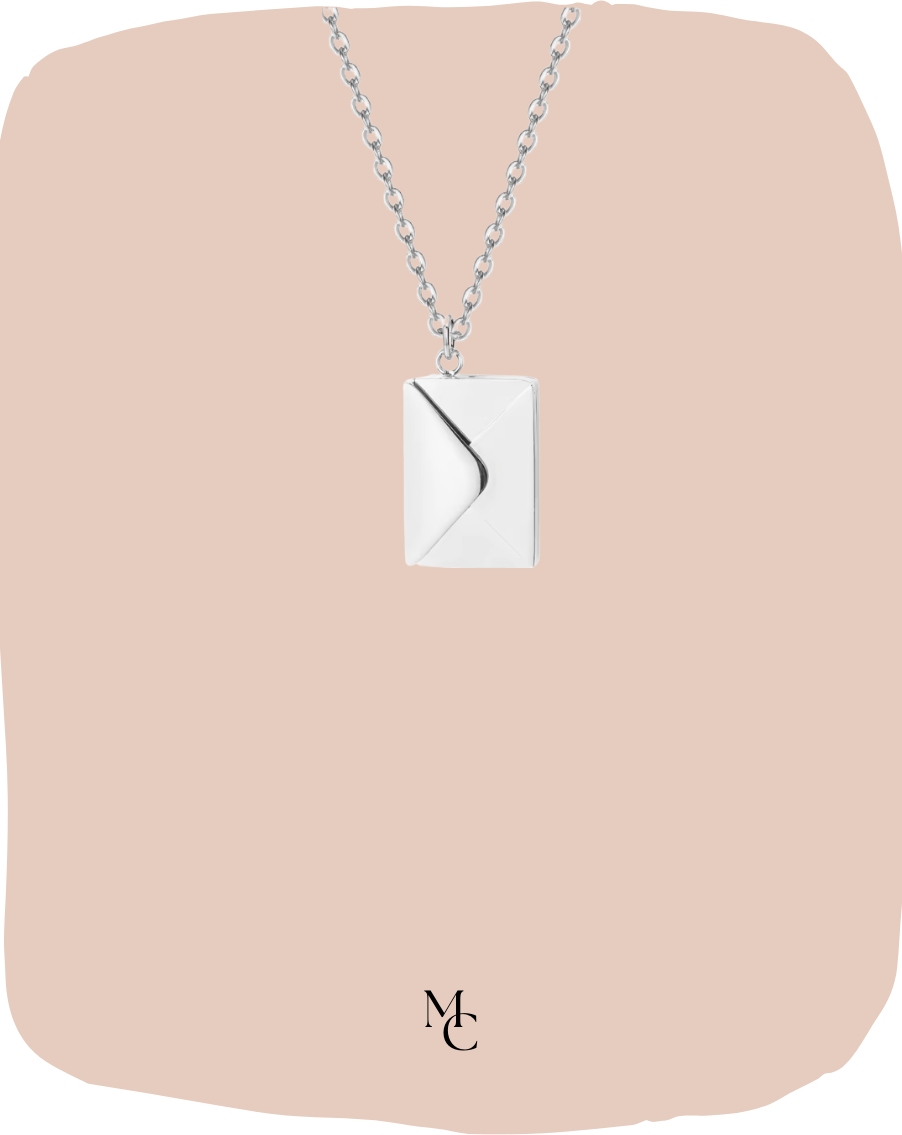 Collier pendentif enveloppe lettre d'amour®