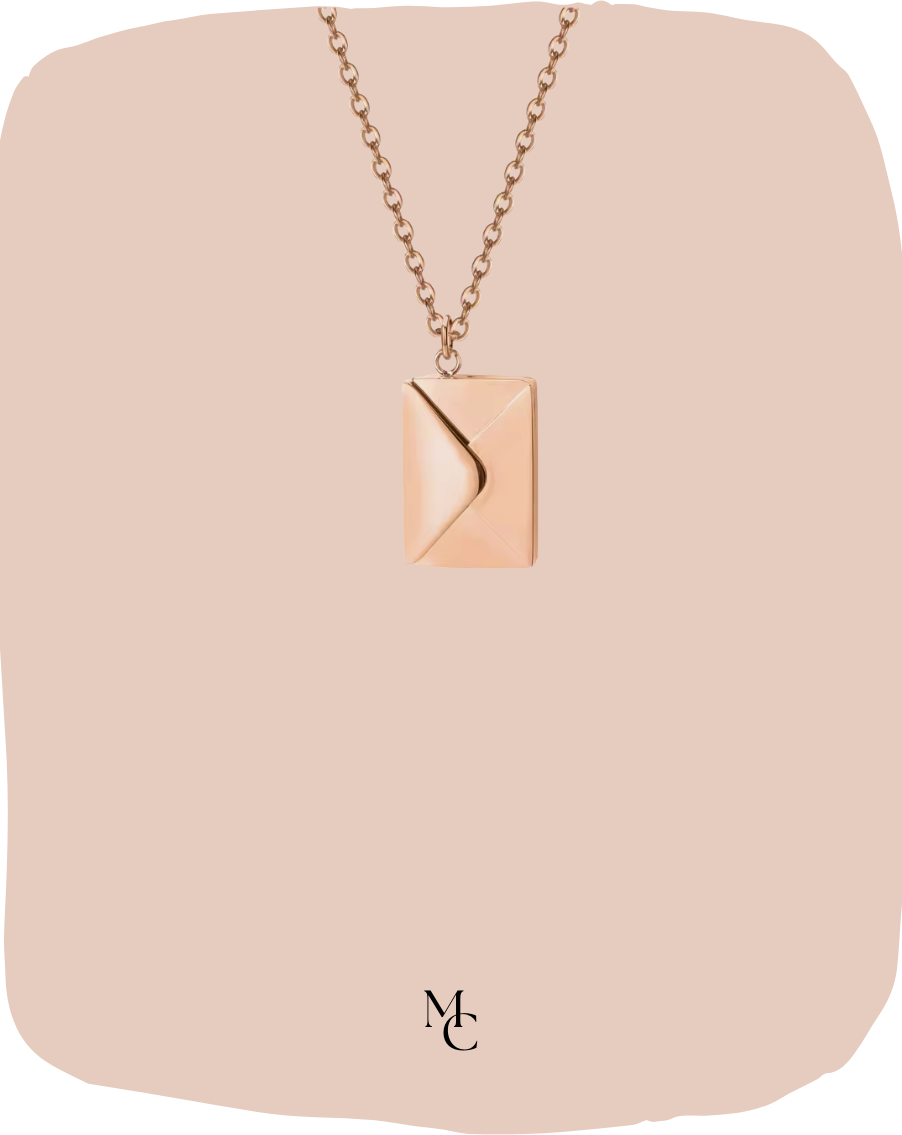 Collier pendentif enveloppe lettre d'amour®