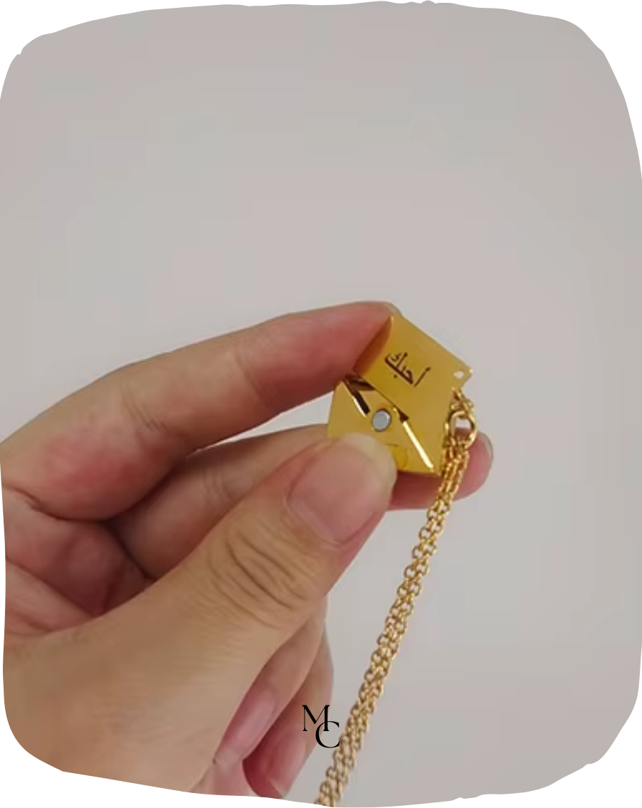Collier pendentif enveloppe lettre d'amour®