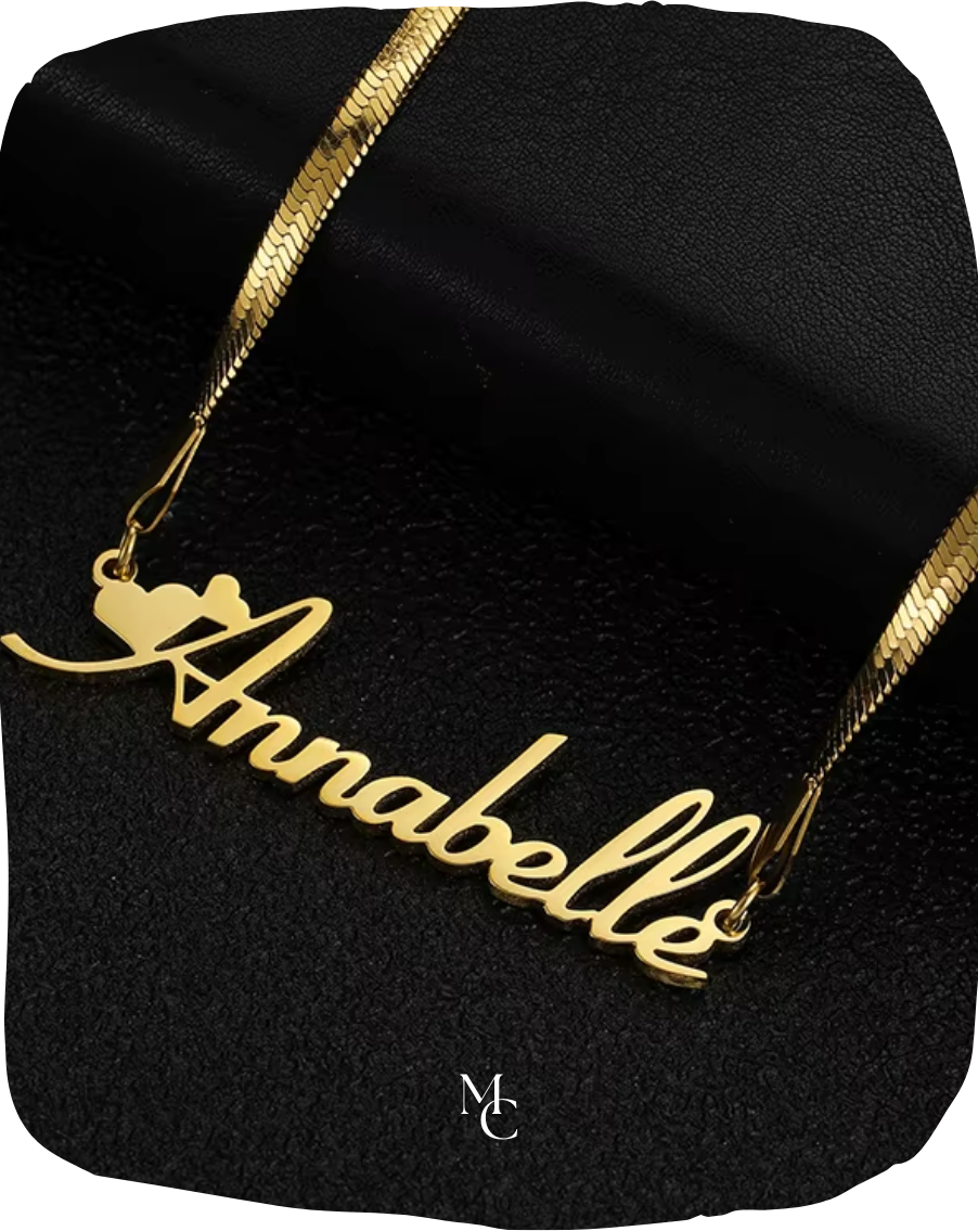 Collier chaîne serpent personnalisé avec nom®