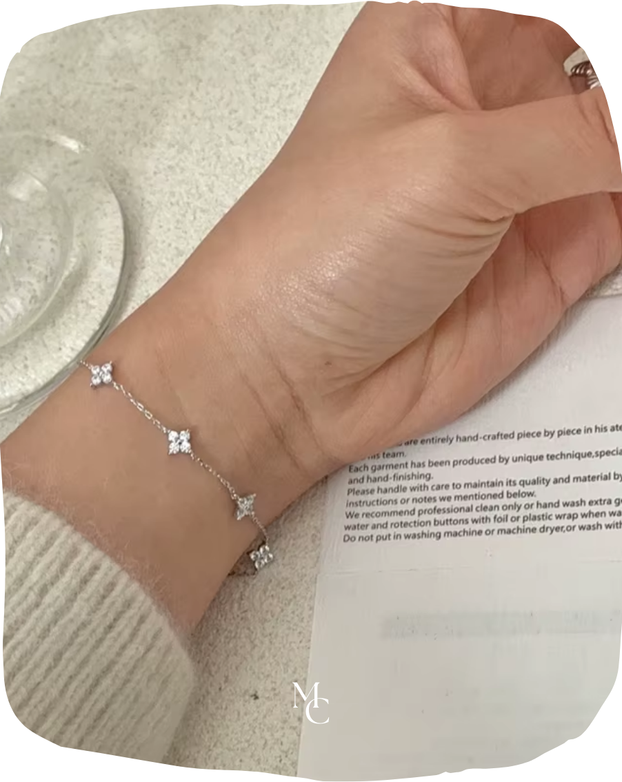 Bracelet fleur en cristal®