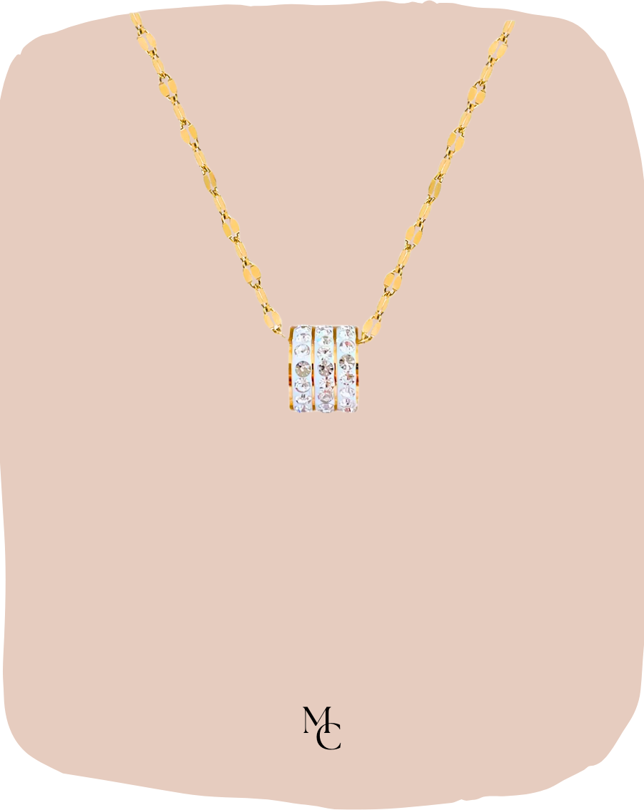 Collier trois rangées de zircon®