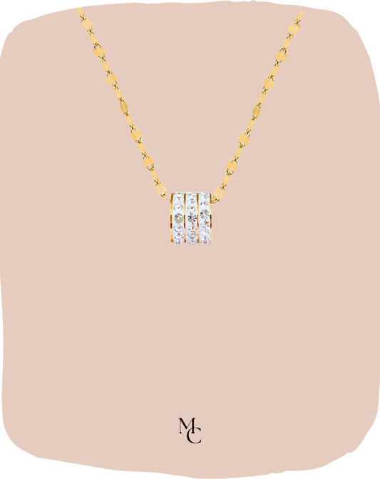 Collier trois rangées de zircon®