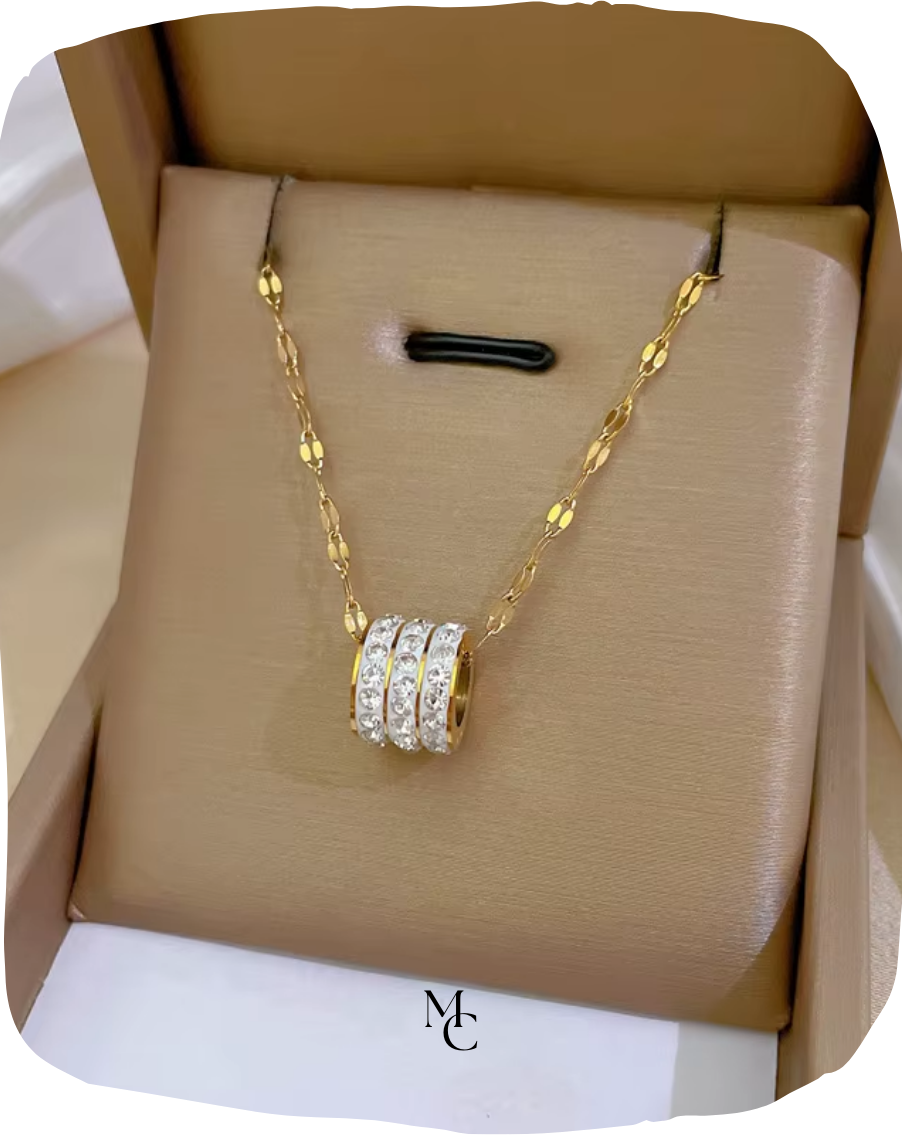Collier trois rangées de zircon®