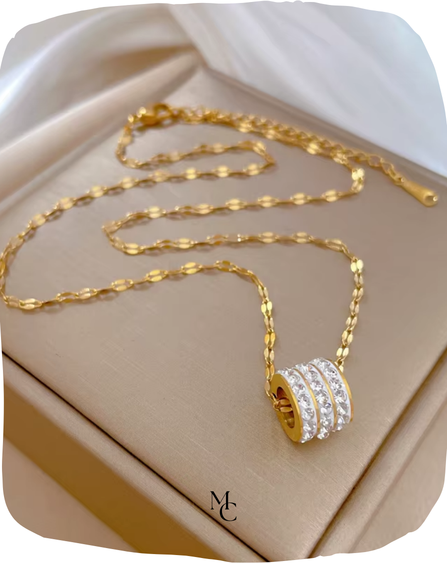 Collier trois rangées de zircon®