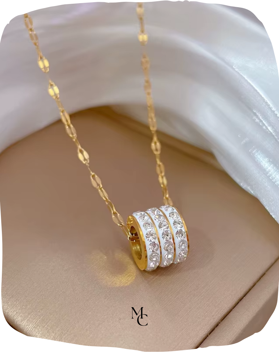 Collier trois rangées de zircon®