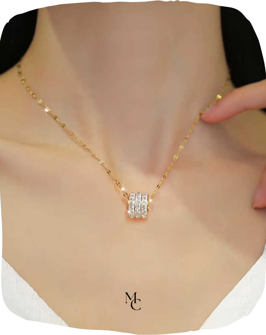 Collier trois rangées de zircon®