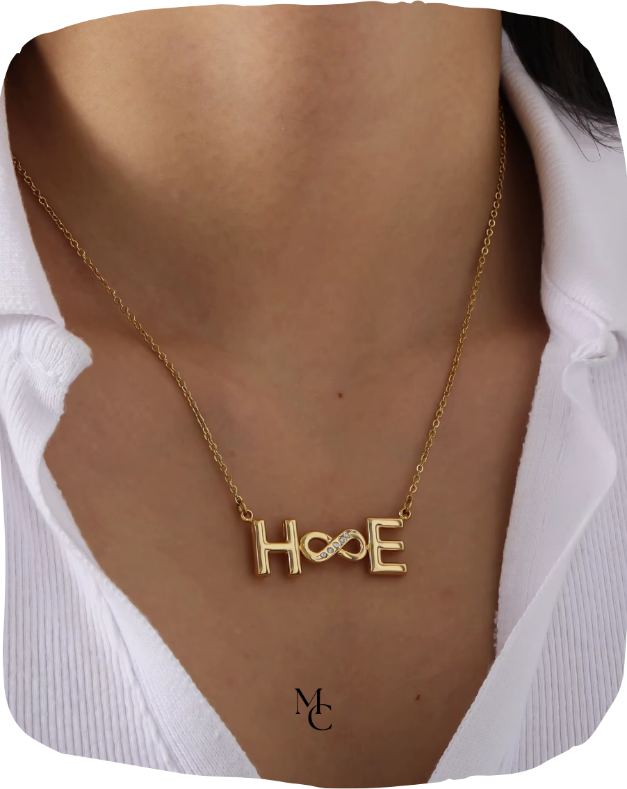 Collier lettre à bulles personnalisé®