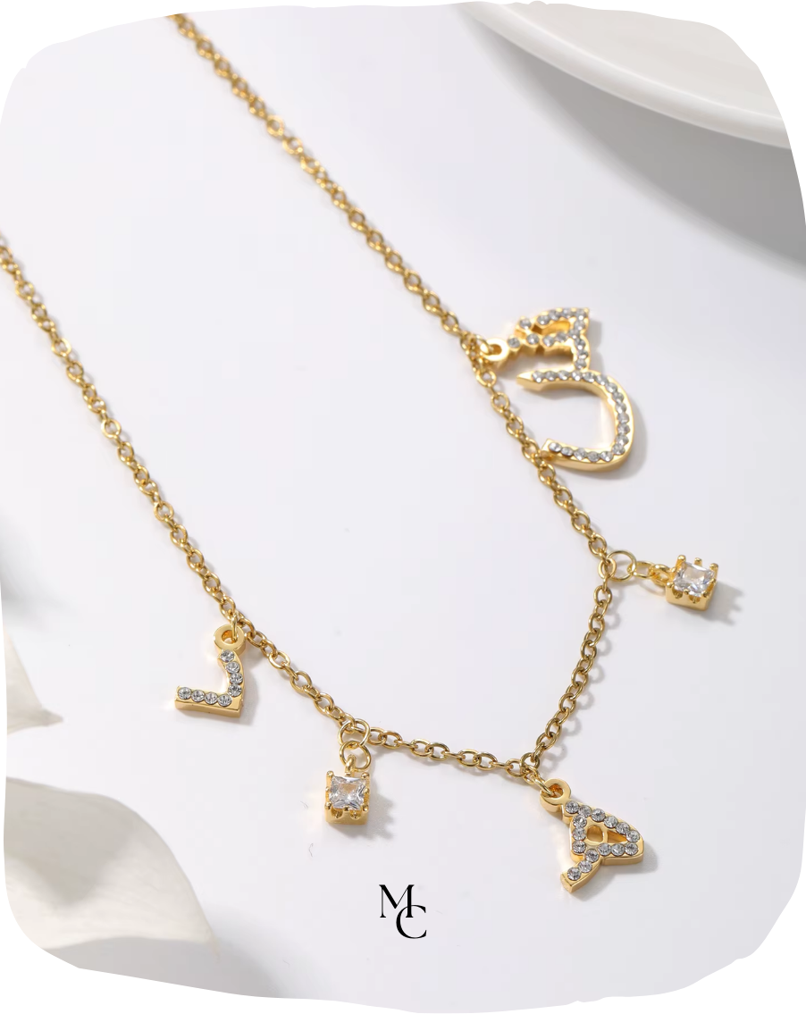 Collier initiale arabe personnalisé®
